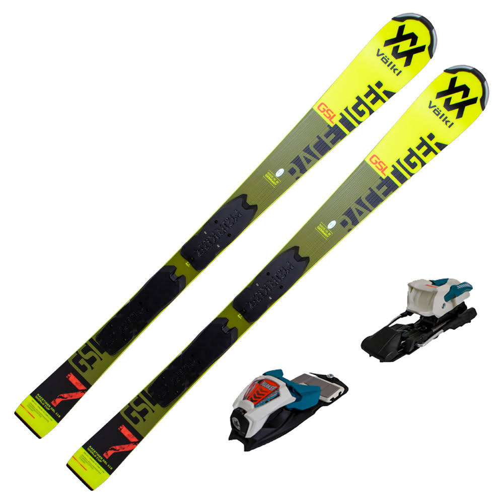 Volkl 2020 Junior Racetiger GSL R Skis w/Marker Race Junior 8 Bindings