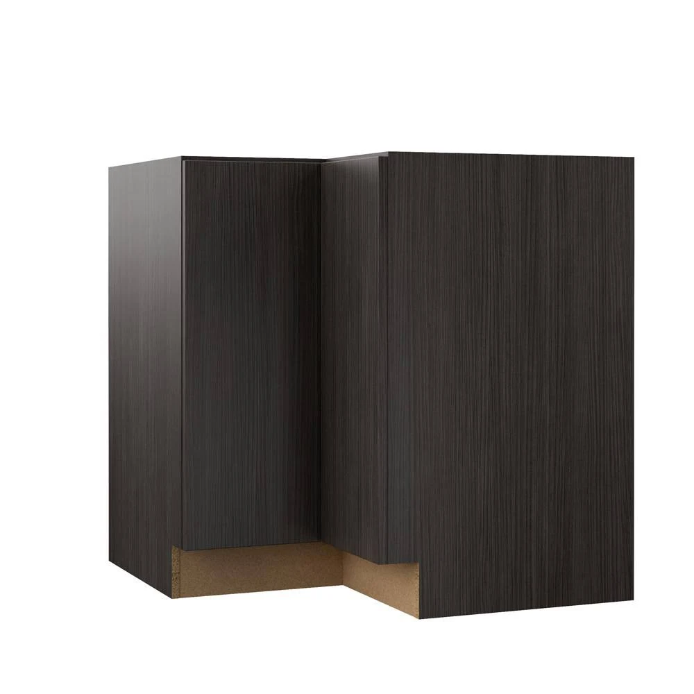 Hampton Bay Designer Series Edgeley Assembled 33x34.5x20.25 in. EZ Reach Corner Base Kitchen Cabinet in Thunder