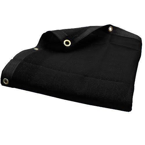 7x12 Black Heavy Duty Mesh Tarp Net Sail Sun Shade Awning and Fence Screen Patio Canopy Cover