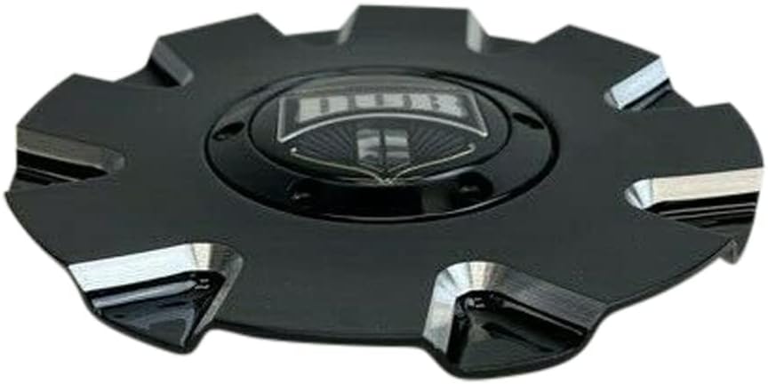 Dub Gloss Black and Milled Wheel Center Cap with Screws Cap M-860BK01 Cap M-860