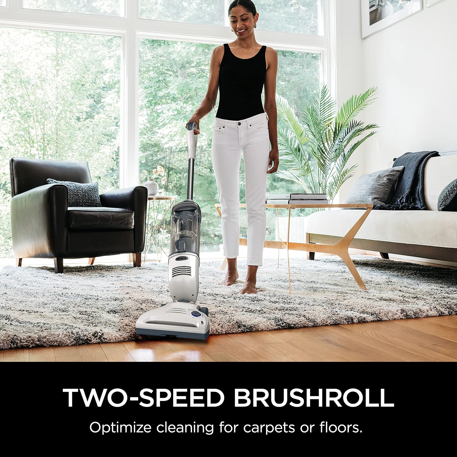 Shark SV1106 Navigator Freestyle Upright Bagless Cordless Stick Vacuum for Carpet, Hard Floor and Pet with XL Dust Cup and 2-Speed Brushroll, White/Grey