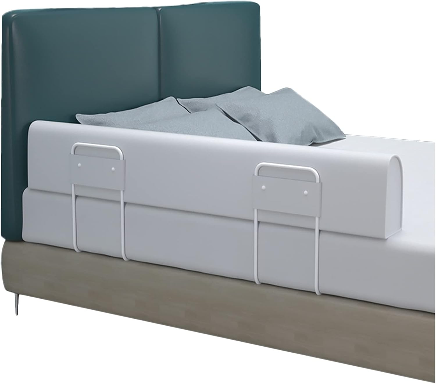 LIQICAI Toddler Bed Rail Guard, Bed Bumper Foam Safety Guardrail with Washable Cover, Anti-Fall Bed Rail for Kids Adults Seniors, 4 Sizes (Color : Gray, Size : 2m) Pack of 2