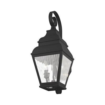 Acadia 2-Light Outdoor Wall Lantern Charlton Home Finish: Black