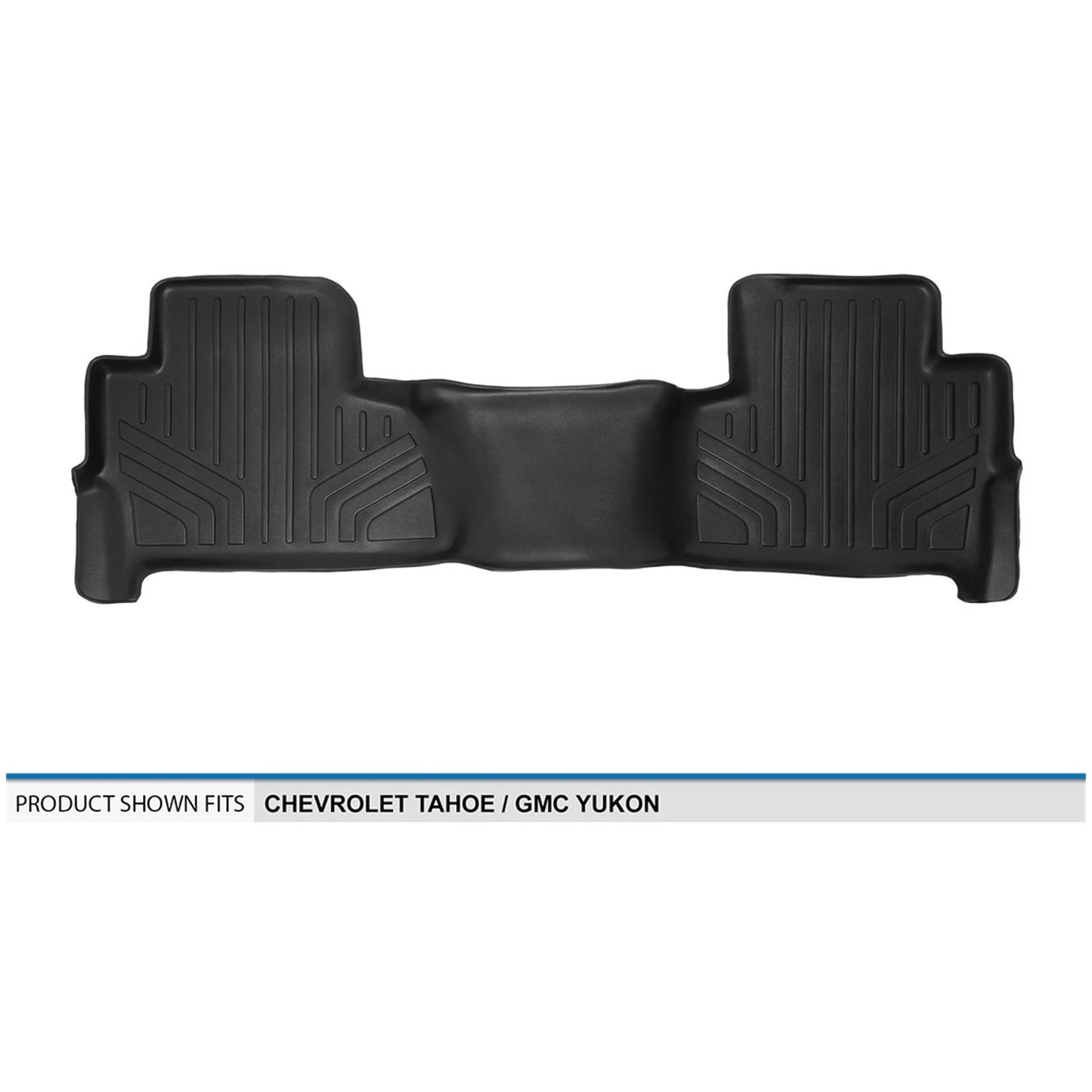 MAXLINER Maxfloormat All Weather Custom Floor Mats Second Row for Tahoe Yukon Black