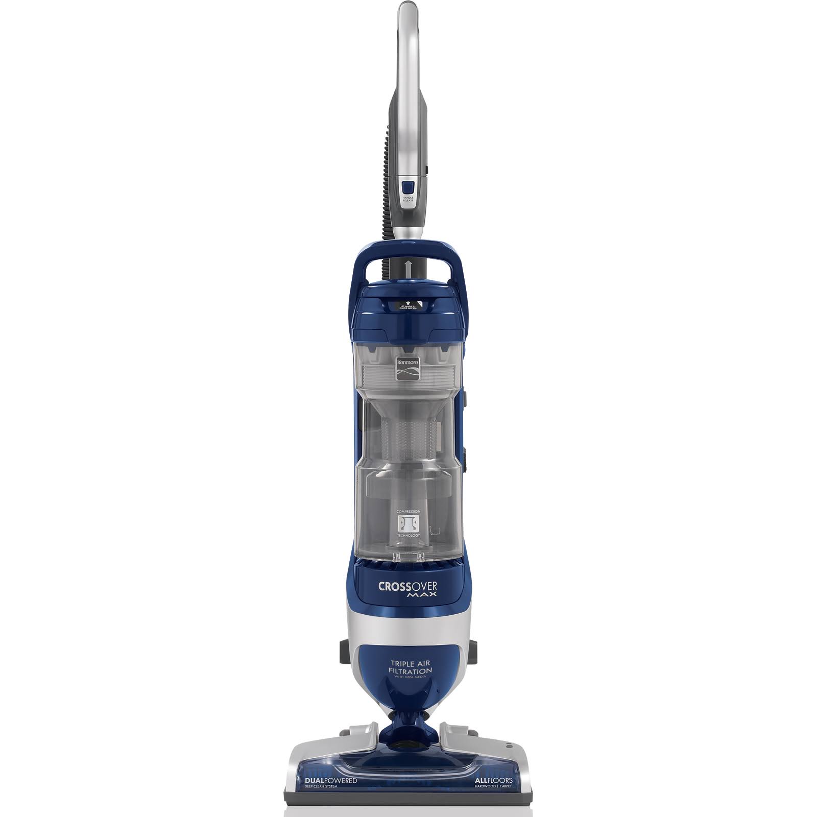 Kenmore 10325 CrossoverMax Bagless Upright Vacuum Cleaner- Silver/ Blue