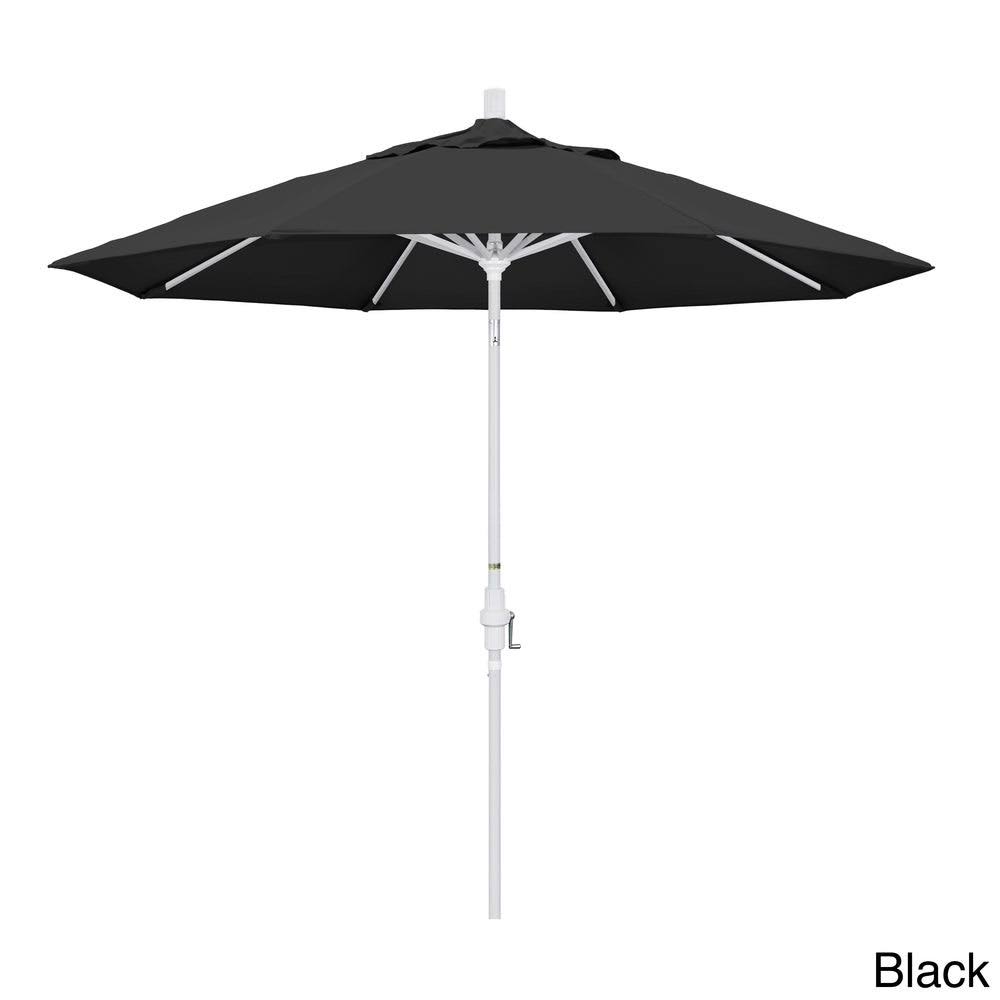 Okaloosa 9-Foot Deluxe Crank Lift Umbrella by Havenside Home - Black