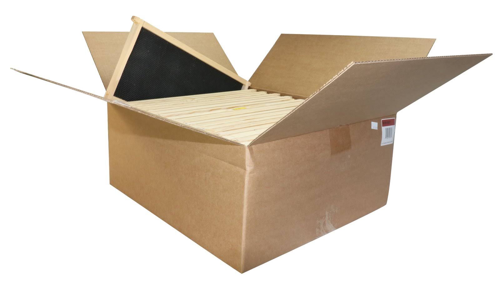 Mann Lake 20 Assembled Commercial Frames with Waxed Black Rite-Cell Foundation