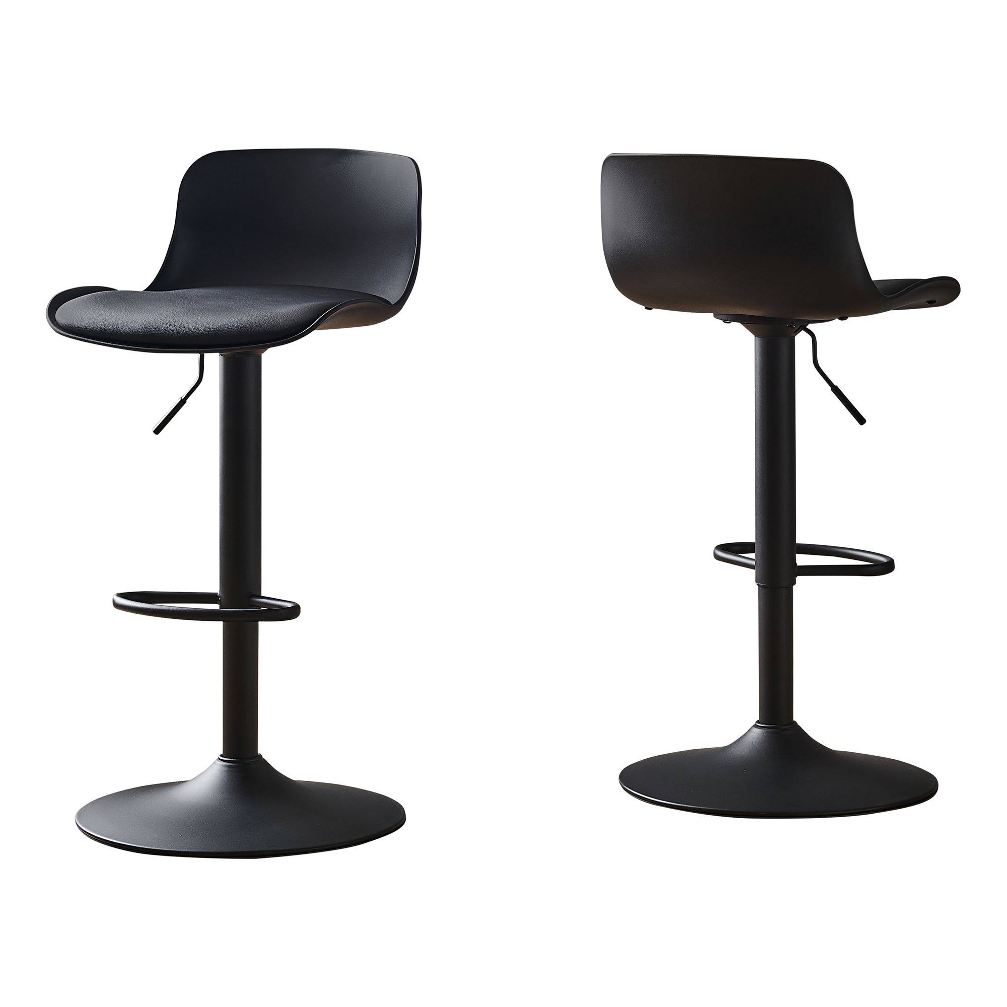 Monarch Specialties Barstool in Black (Set of 2)