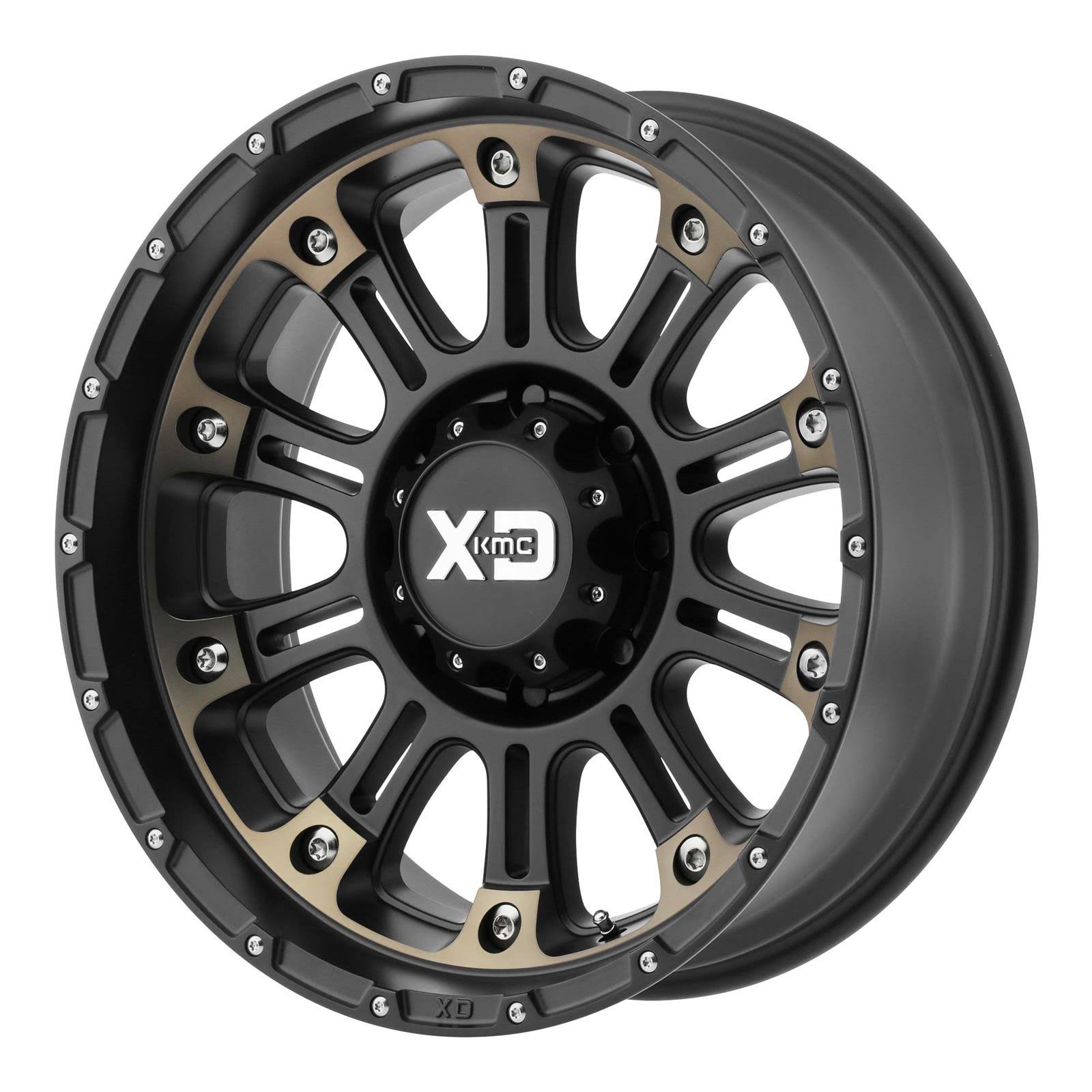 XD Series XD82929050912N XD829 Hoss II Wheel 20x9 5x5x127 -12mm Satin Black Machined Dark Tint