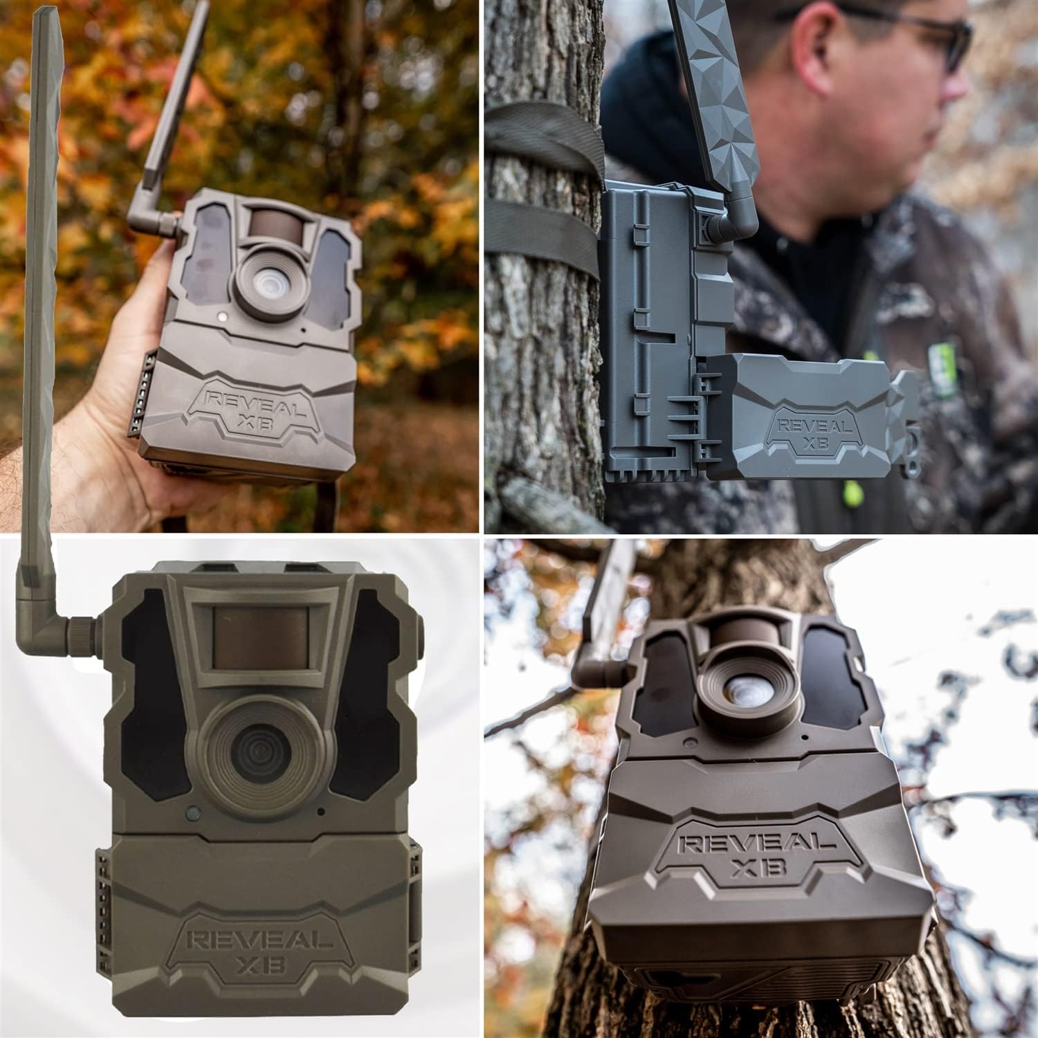 TACTACAM Reveal XB Cellular Trail Camera, No Glow - Verizon & AT&T + Tactacam Reveal External Solar Panel