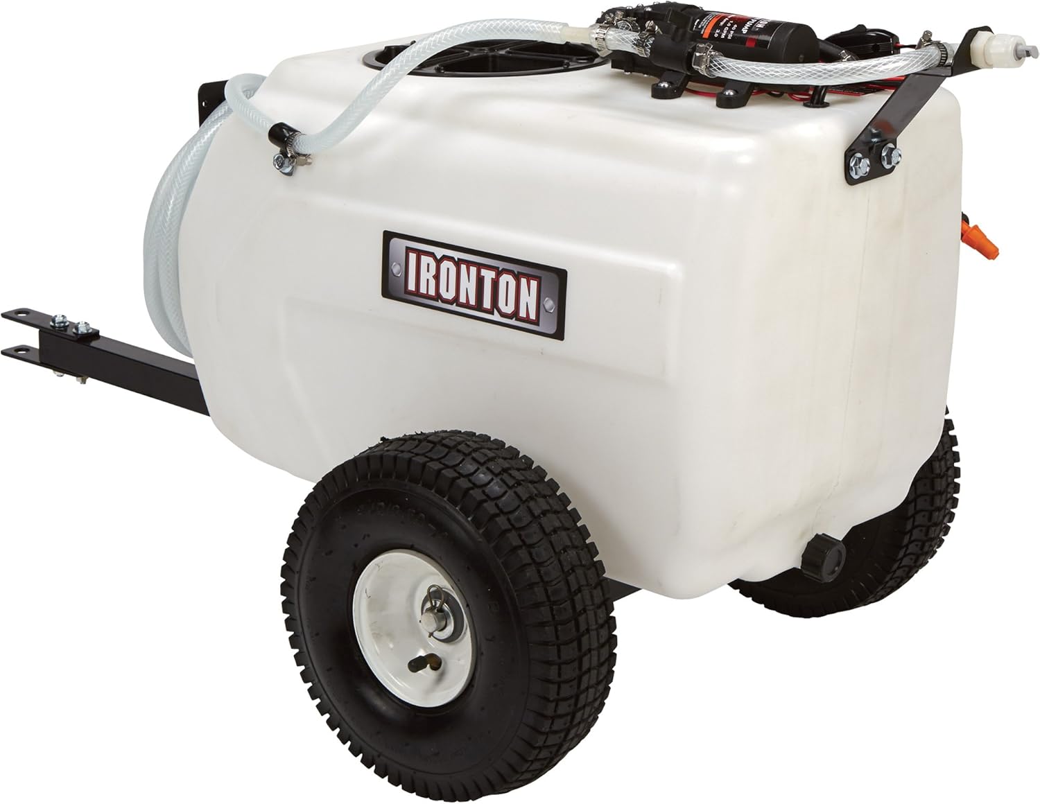 Ironton Tow-Behind Trailer Broadcast and Spot Sprayer - 13-Gallon Capacity, 1 GPM, 12 Volt DC