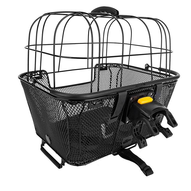 Sunlite RackTop/Handlebar Pet Friendly QR Basket Black