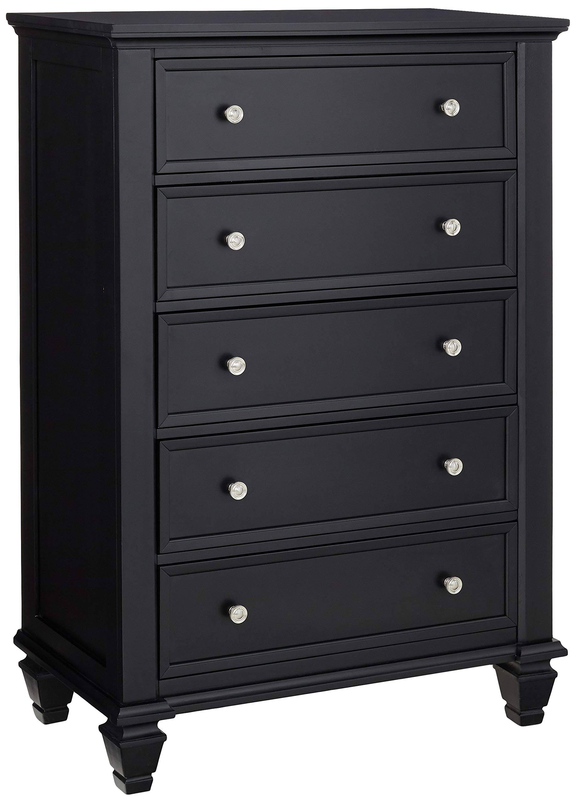 Coaster 201325 Sandy Beach Black 5 Drawer Chest