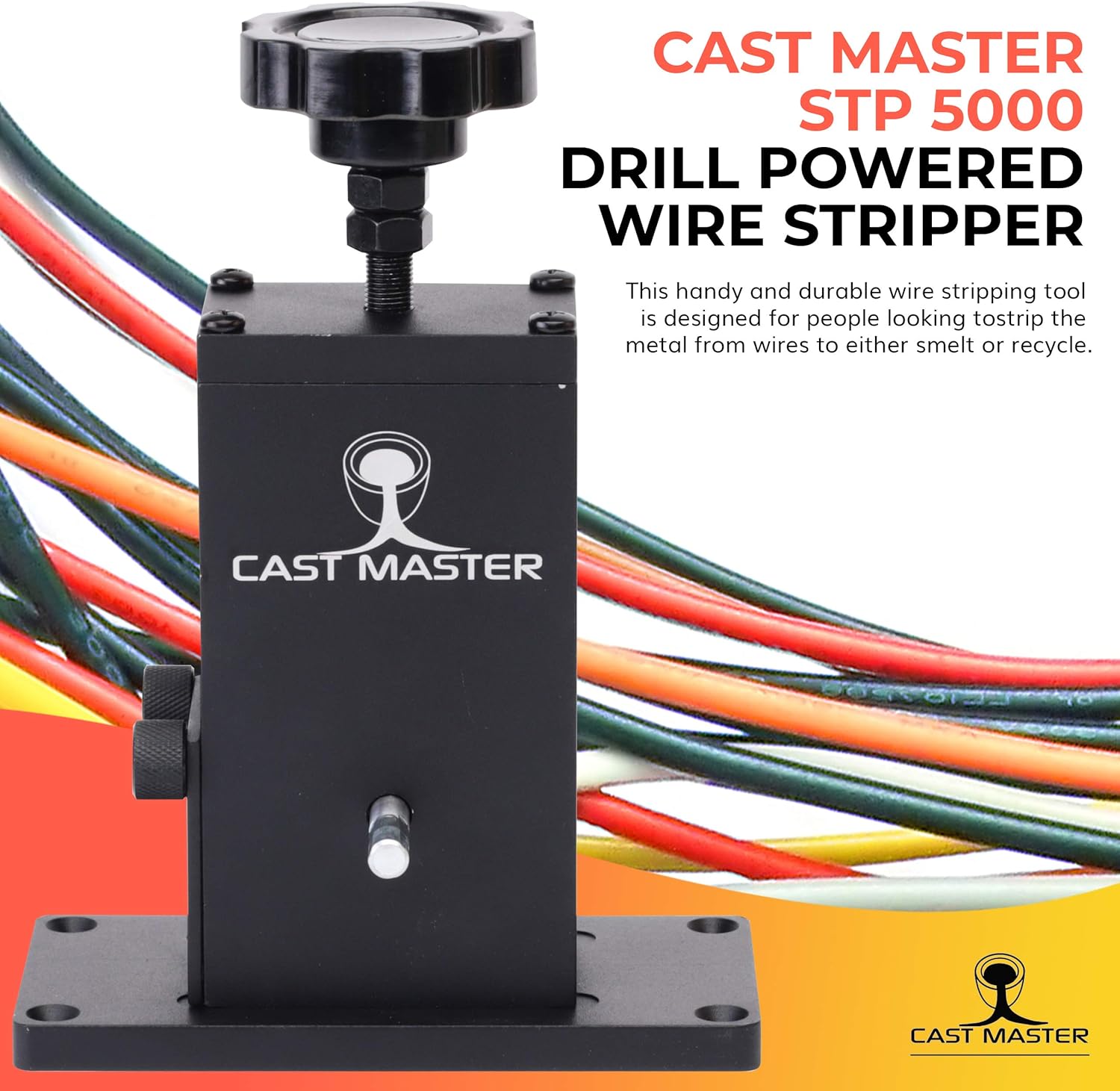 STP 5000 USA Cast Masters Drill Operated Copper Wire Stripping Machine for Scrap Copper Recycling