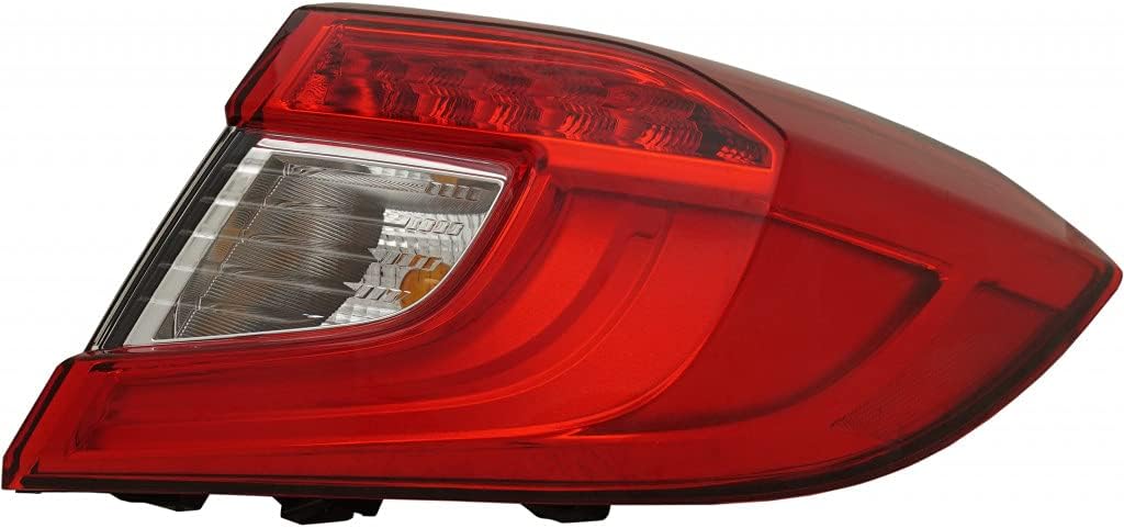 KarParts360: For 2018 19 20 2021 HONDA ACCORD Tail Light Assembly Passenger Side w/Bulb Replaces HO2805118 CAPA Certified