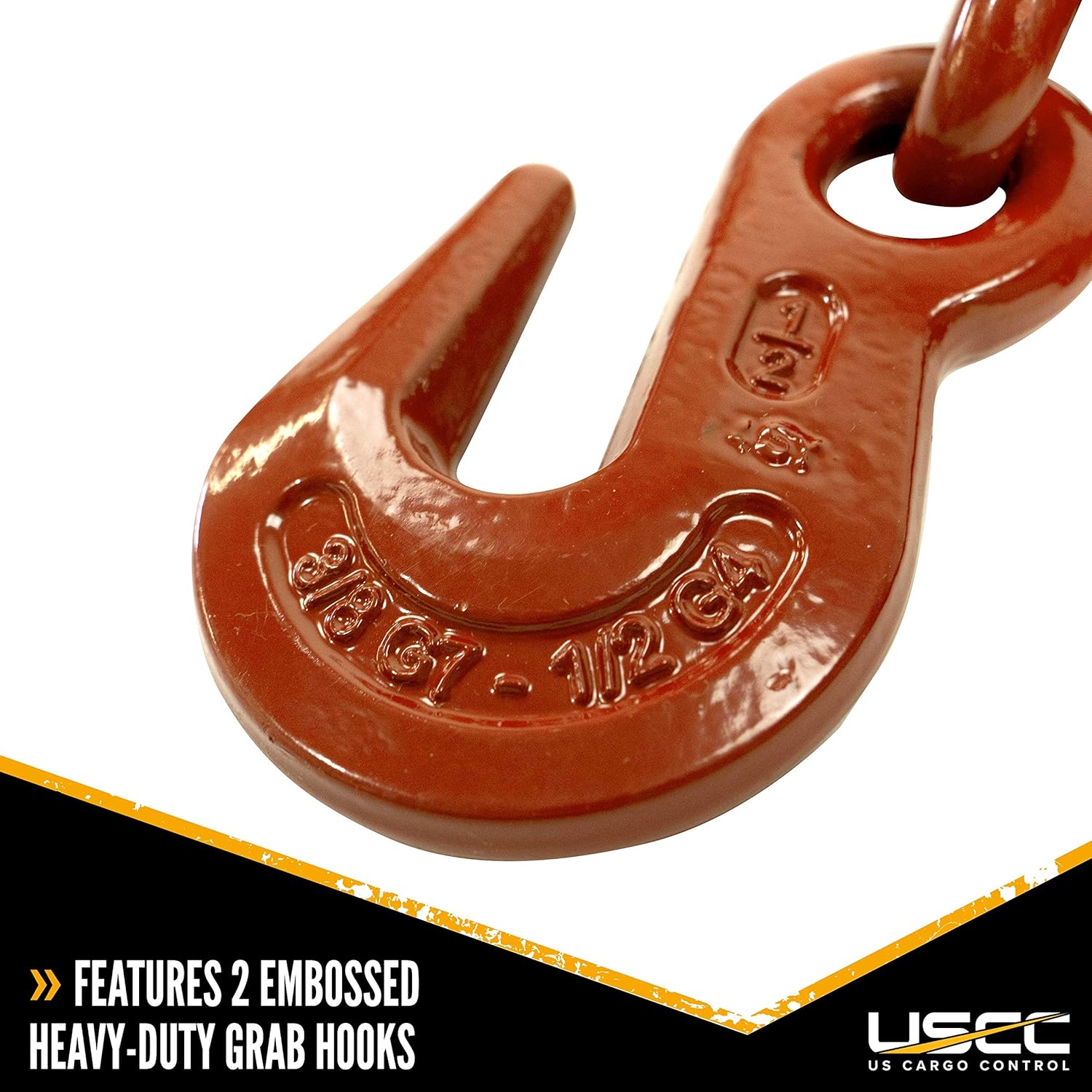 Columbus McKinnon Ratchet Chain Binder - 3/8 Inch x 1/2 Inch Ratchet Load Binder - Easily Secure Heavy Loads to A Truck Or Flatbed Trailer - Ratchet Boomer with 9,200 Pound Working Load Limit 2 Pack