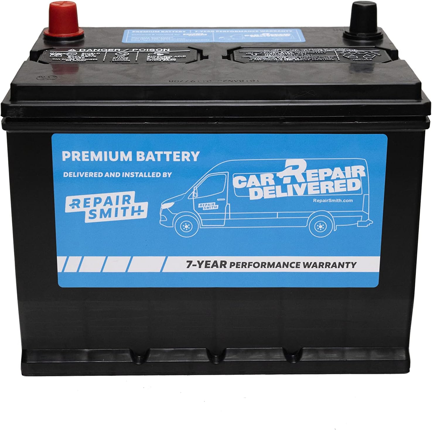 RepairSmith Mobile Mechanic Auto Starting Car Battery 124R - Automotive Parts and Accessories, 700 CCA, 7 Year Warranty