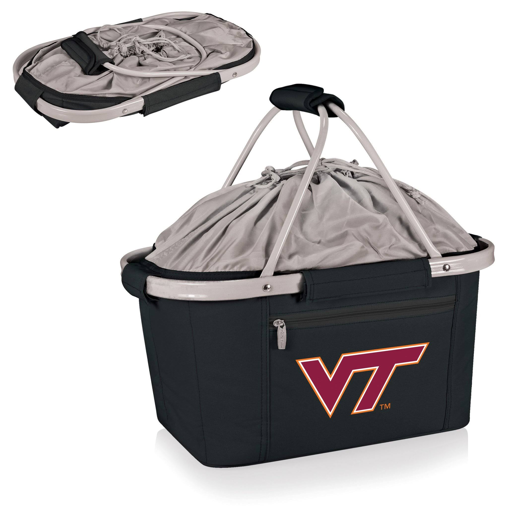 Picnic Time Virginia Tech Hokies Metro Basket Black