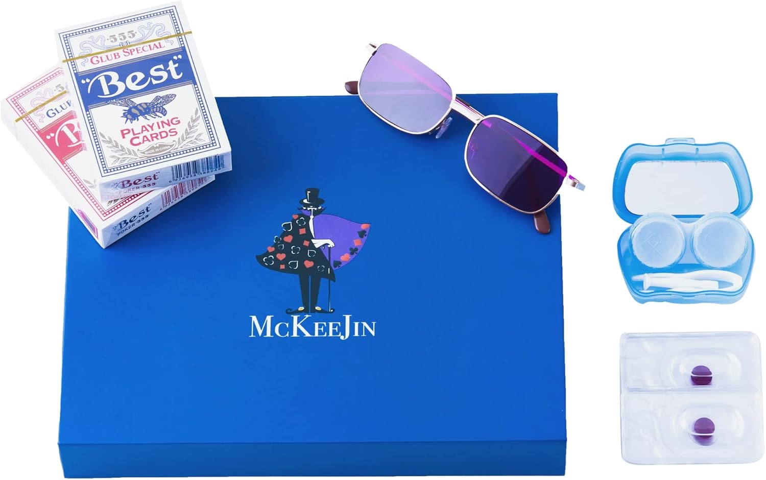 MCKEEJIN Mental Pad Magic Tricks Magician Read Mind Magic Close up Illusions Gimmick Props Mentalism Find Chosen Card Magic Pack of 2