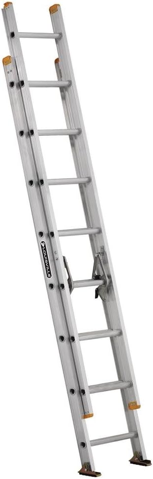 Louisville Ladder AE3228 Aluminum Extension Ladder 250-Pound Capacity, 28-Feet