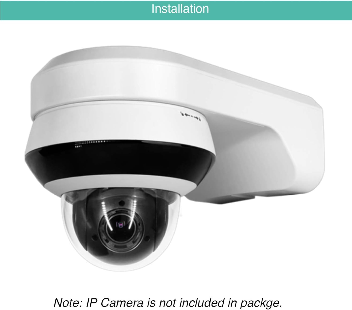 LINOVISION DS-1294ZJ-PT Wall Mount Bracket Only for Hikvision PTZ Dome Camera DS-2DE2A404IW-DE3 and PTZ Dome Camera PTZIP204WX4IR