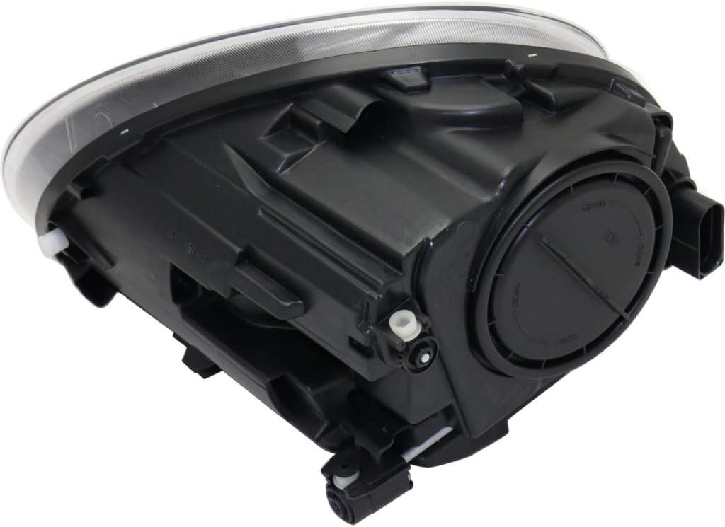 CarLights360: For Volkswagen Beetle Headlight 2012 13 14 15 16 17 2018 Pair Driver and Passenger Side W/Bulbs Black Housing CAPA Certified Replaces VW2502147 | VW2503147