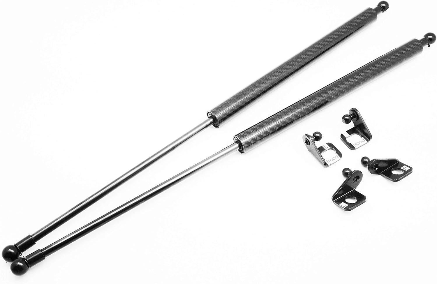 Autobahn88 Hood Lift Support, compatible with 2006-2014 Toyota Tacoma (Matt Black)