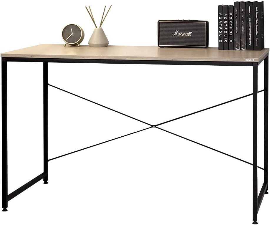 Alpha Series Multipurpose Desk 1260, Oak/Black Pack of 2