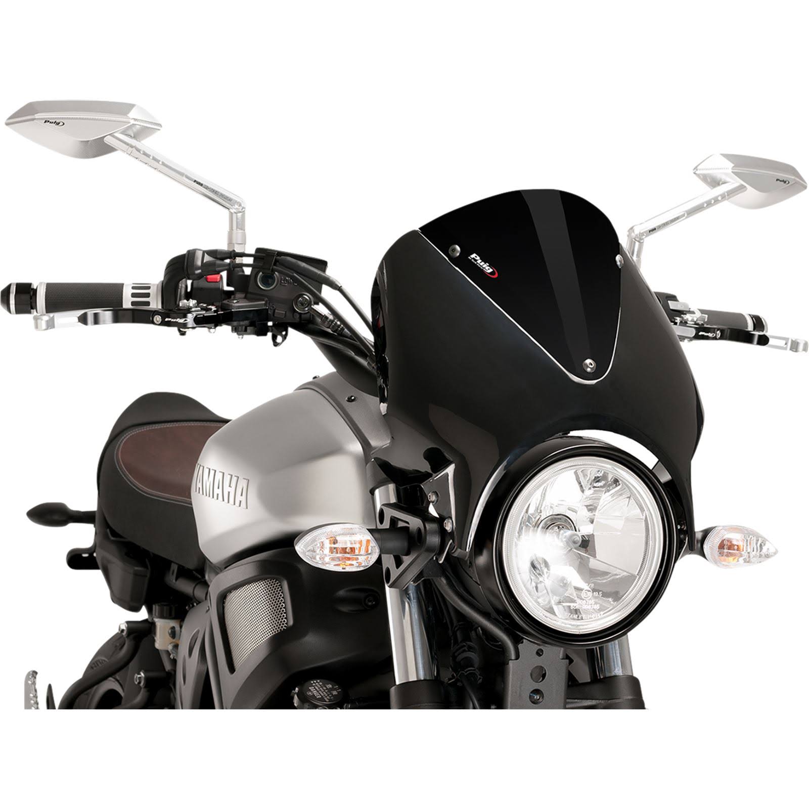 Puig 9560N Retrovision Windscreen - Black - XSR