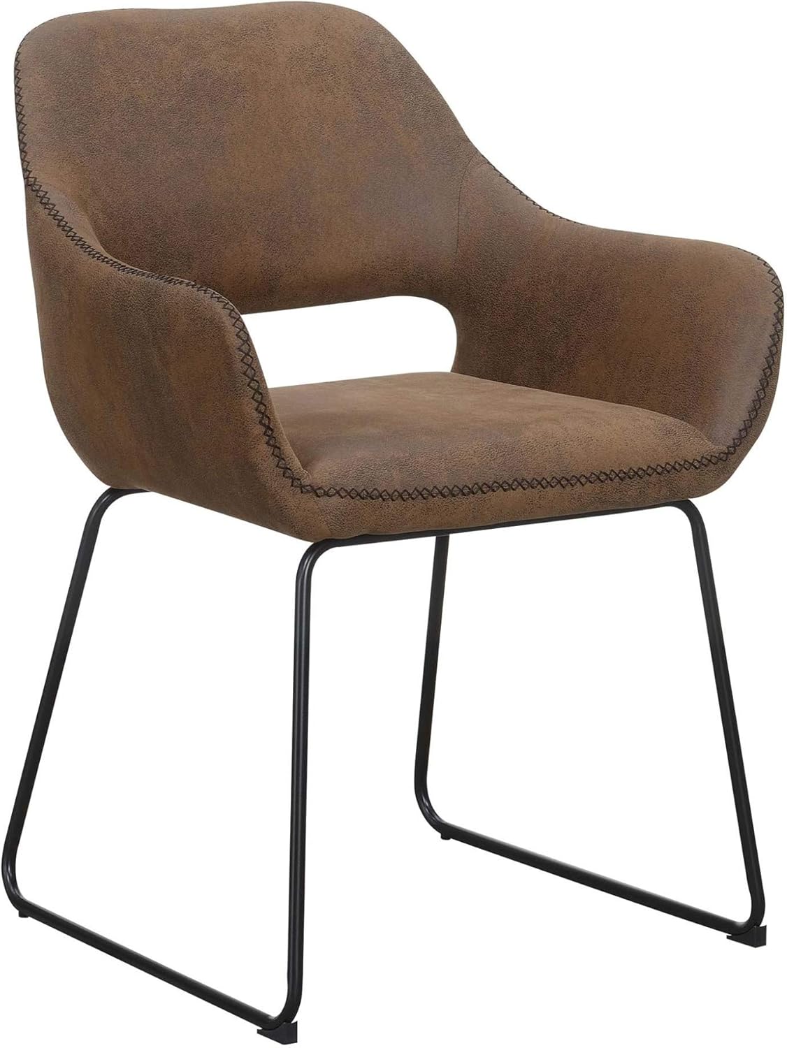 Convenience Concepts Samantha Accent Chair, Antique Gray/Black