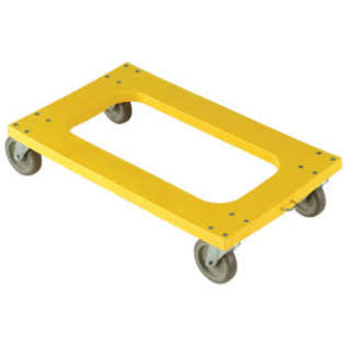 Global 241344 4 in. Plastic Dolly with Flush Deck Casters - 1000 lbs Capacity