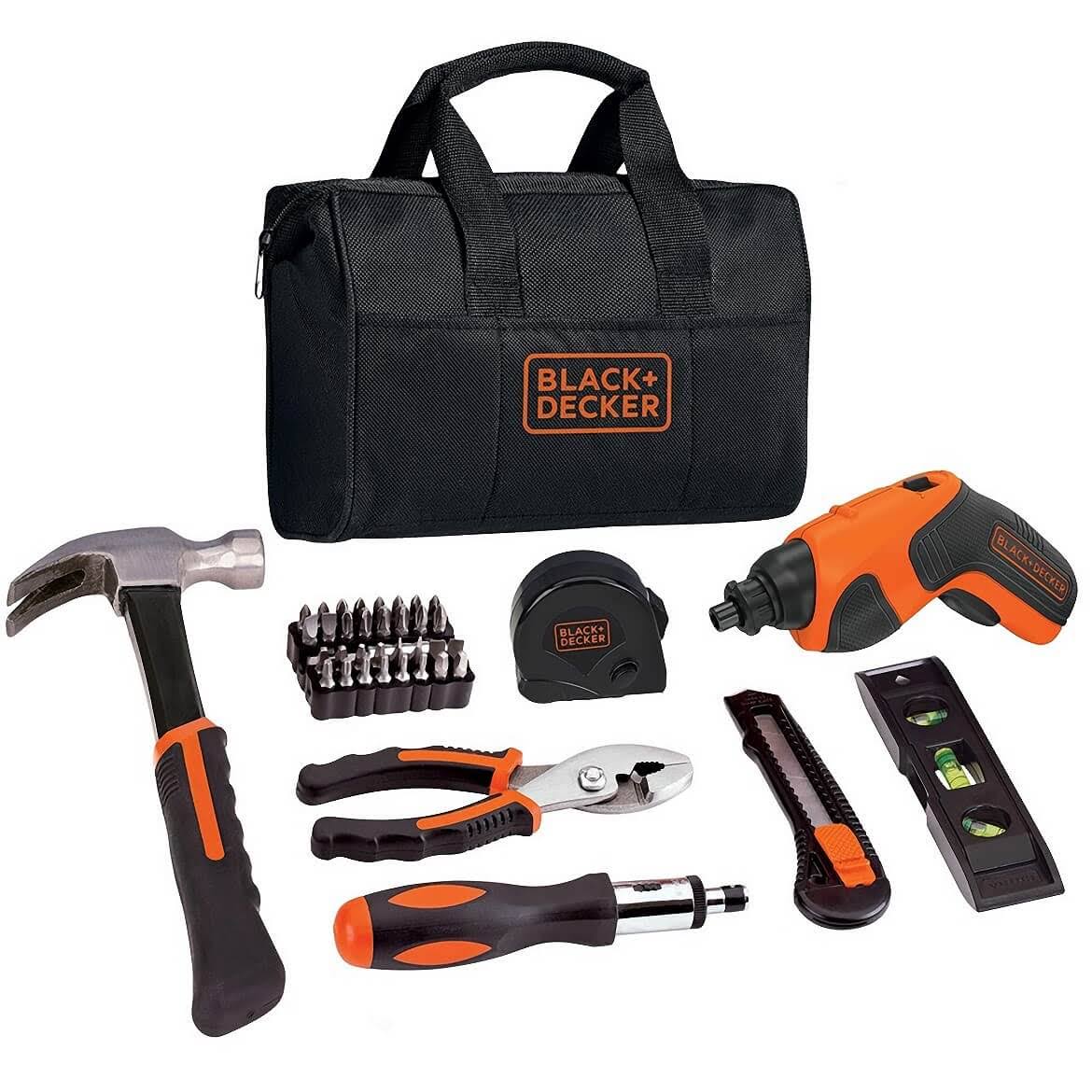 Black u0026 Decker Bdcs20pk 4V Max Lithium Screwdriver and Project Kit