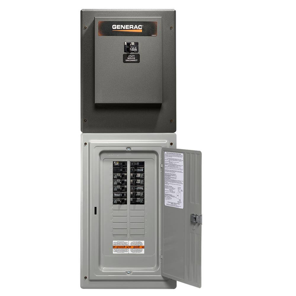 Generac GenReady 100 Amp 24 Space Load Center Single Phase Service Rated Automatic TRANSFER Switch | RTG24SHA1