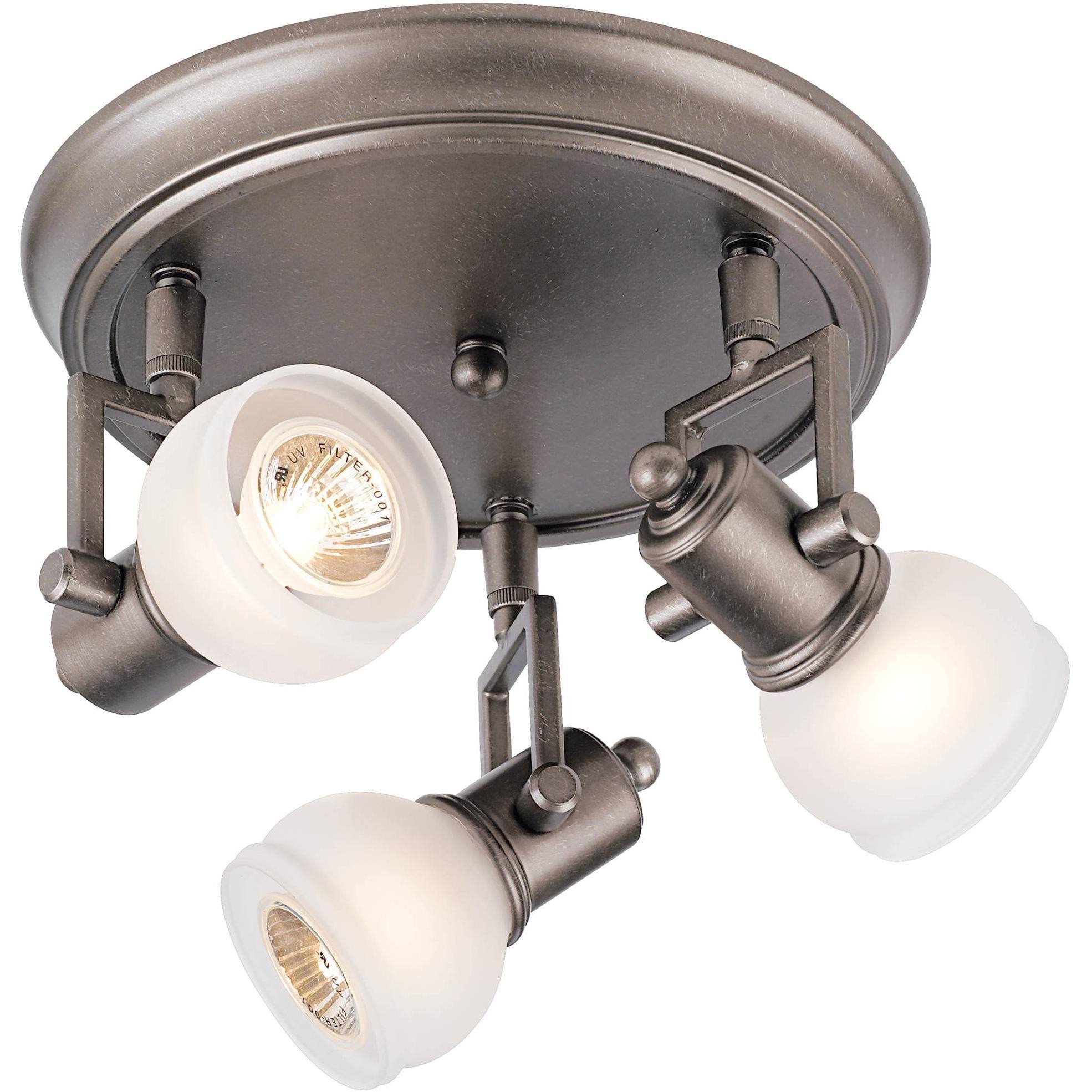 Pro Track Chace Pewter 10x22 Wide 3-Light Ceiling Light