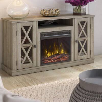 Mcmullin TV Stand for TVs Up to 50x22 with Fireplace Included Andover Mills Color: West Point Pine