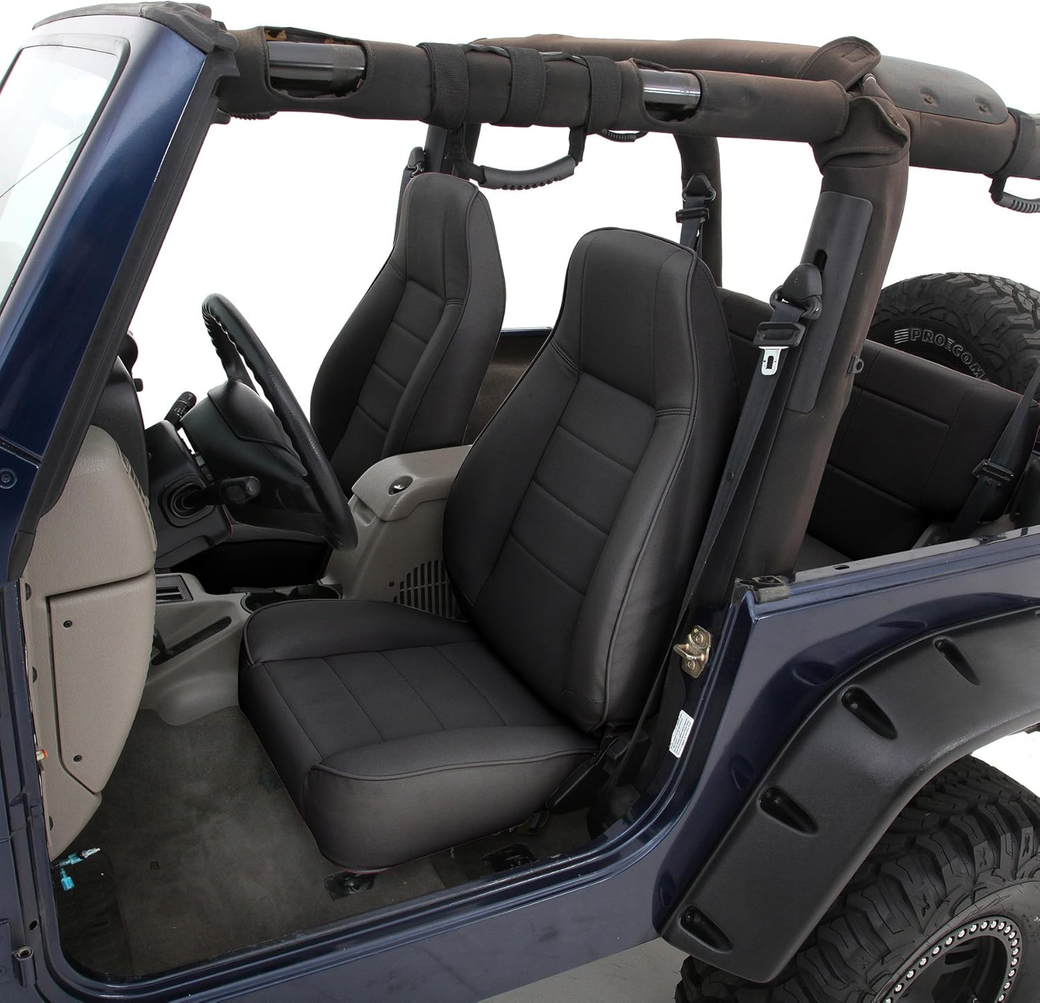 Smittybilt 44915 Denim Black Standard Bucket Front Seat