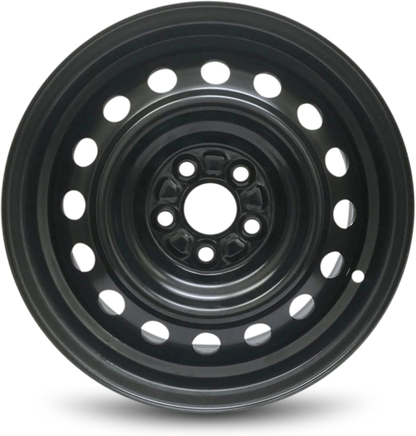 Road Ready Car Wheel for 2009-2020 Toyota Corolla 15 inch Black Steel Rim Fits R15 Tire