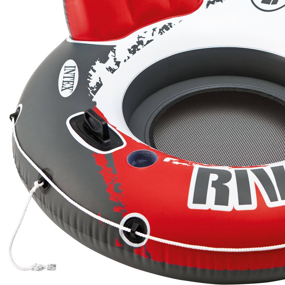 Intex River Run 1 53 Floating Water Tube Red 6 Pack + River Run II Tube Float