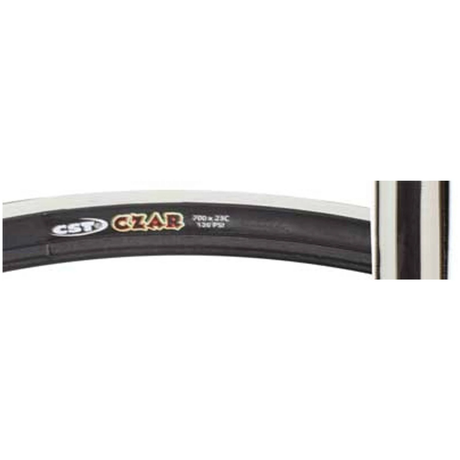 Cst Premium Tire Czar 700x23 Black/White 120psi