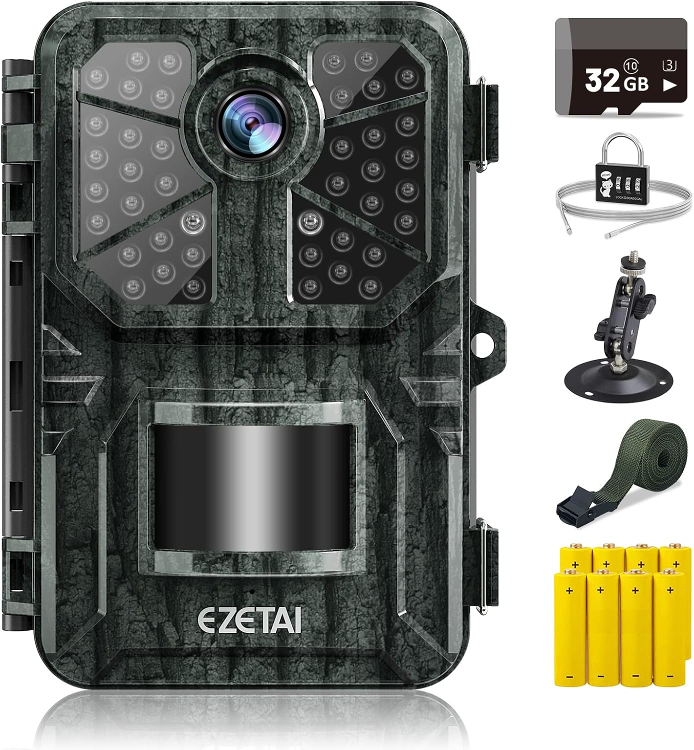 1520P 20MP Trail Camera,Wireless Game Camera with 940nm No Glow 120&deg; Wide-Angle Night Vision Motion Activated,0.2s Trigger Speed and IP66 Waterproof 2.4&rdquo; LCD Hunting Camera for Wildlife