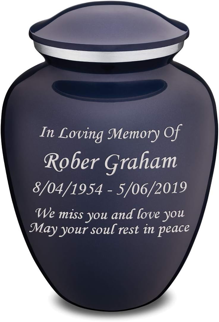 GetUrns Custom Engraved Embrace Adult Cremation Urn for Ashes (Bright Pink)