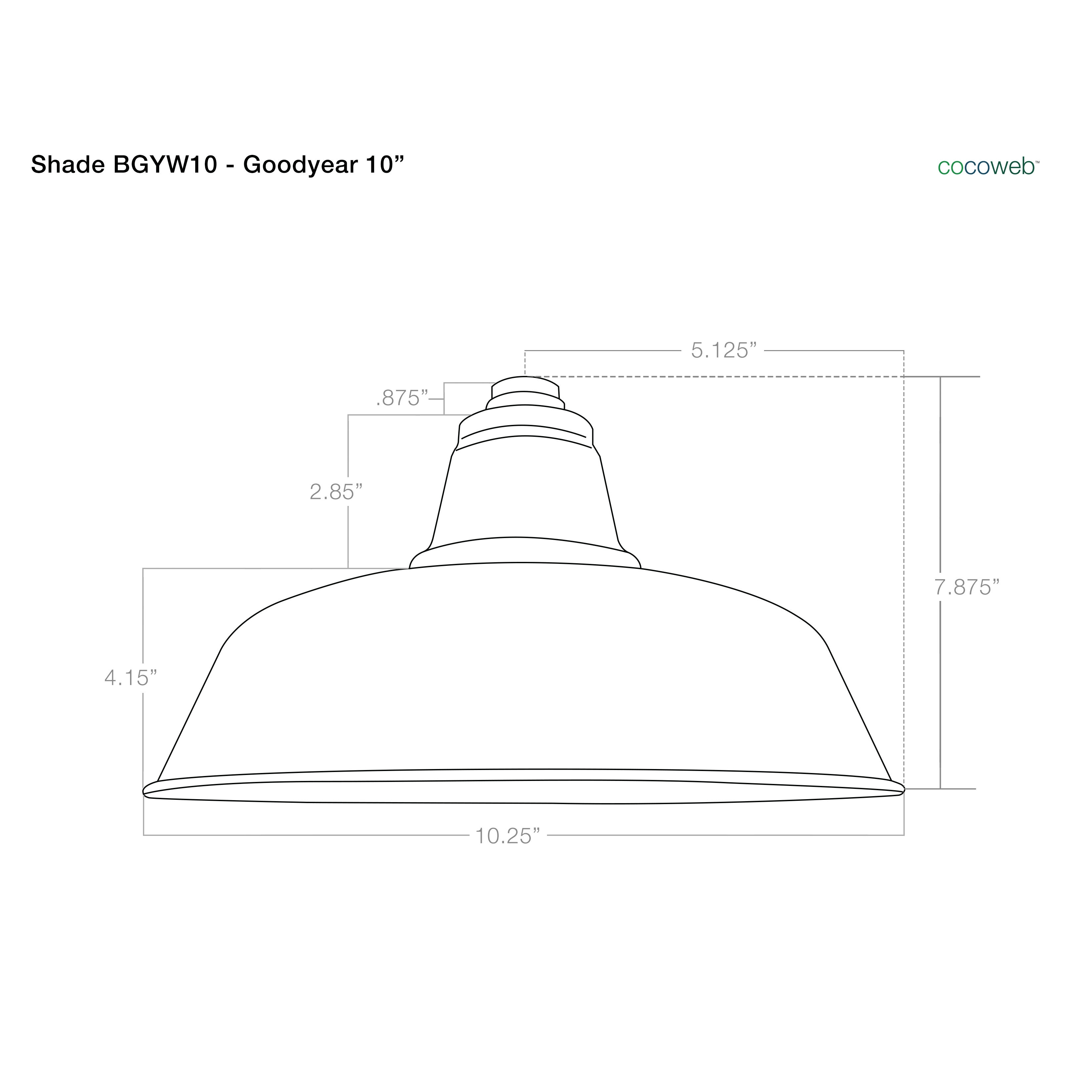 Cocoweb 10x22 Goodyear LED Sconce Light with Cosmopolitan Arm in Black