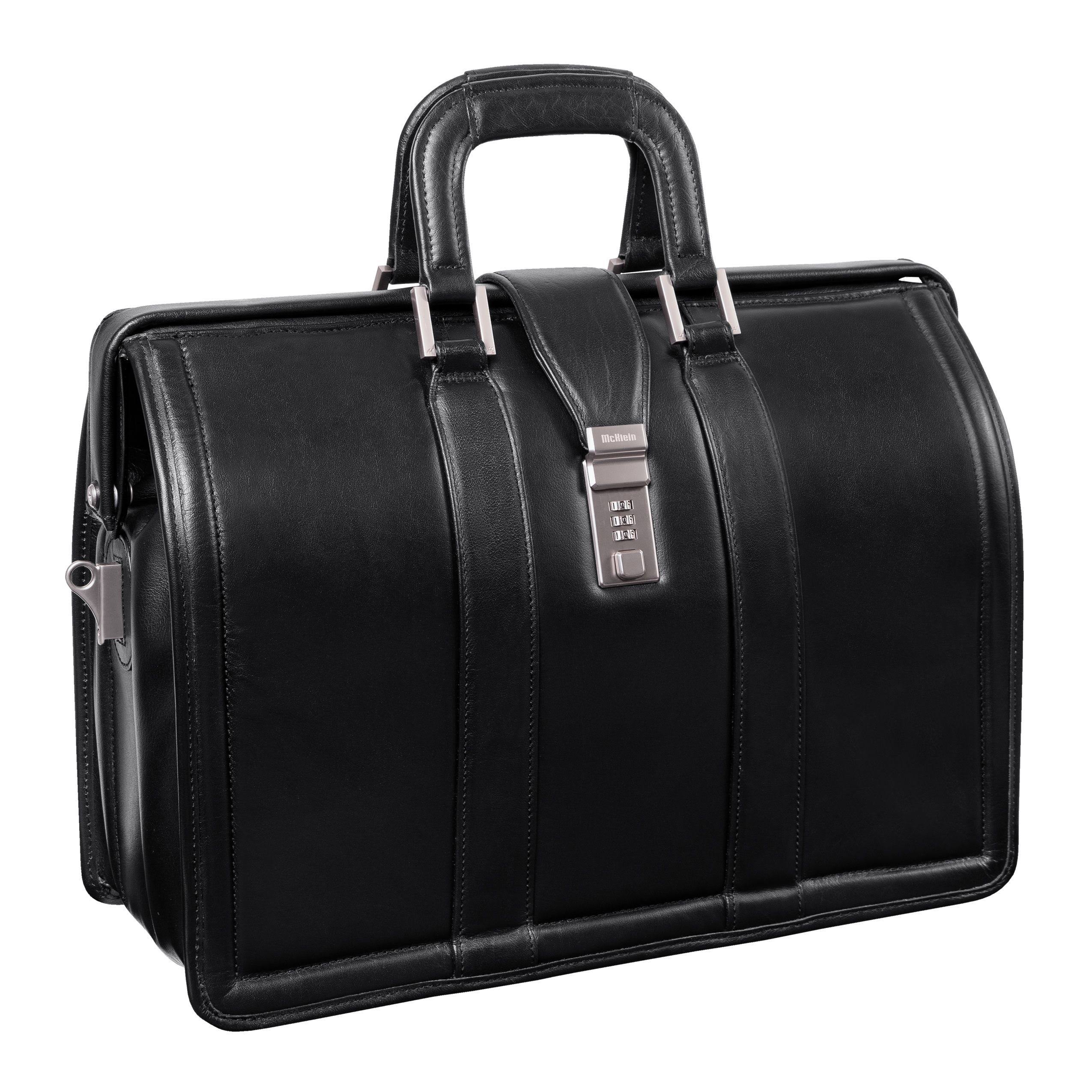 McKlein Morgan 17x22 Litigator Laptop Briefcase - Black
