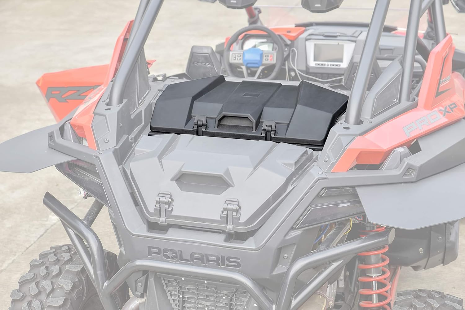 SAUTVS UTV Cargo Box for RZR PRO, Forward Poly Water Resistant 73 QT Forward Cargo Storage Box for Polaris RZR PRO XP LE 4 2020-2021 Accessories, Replacement #2883751