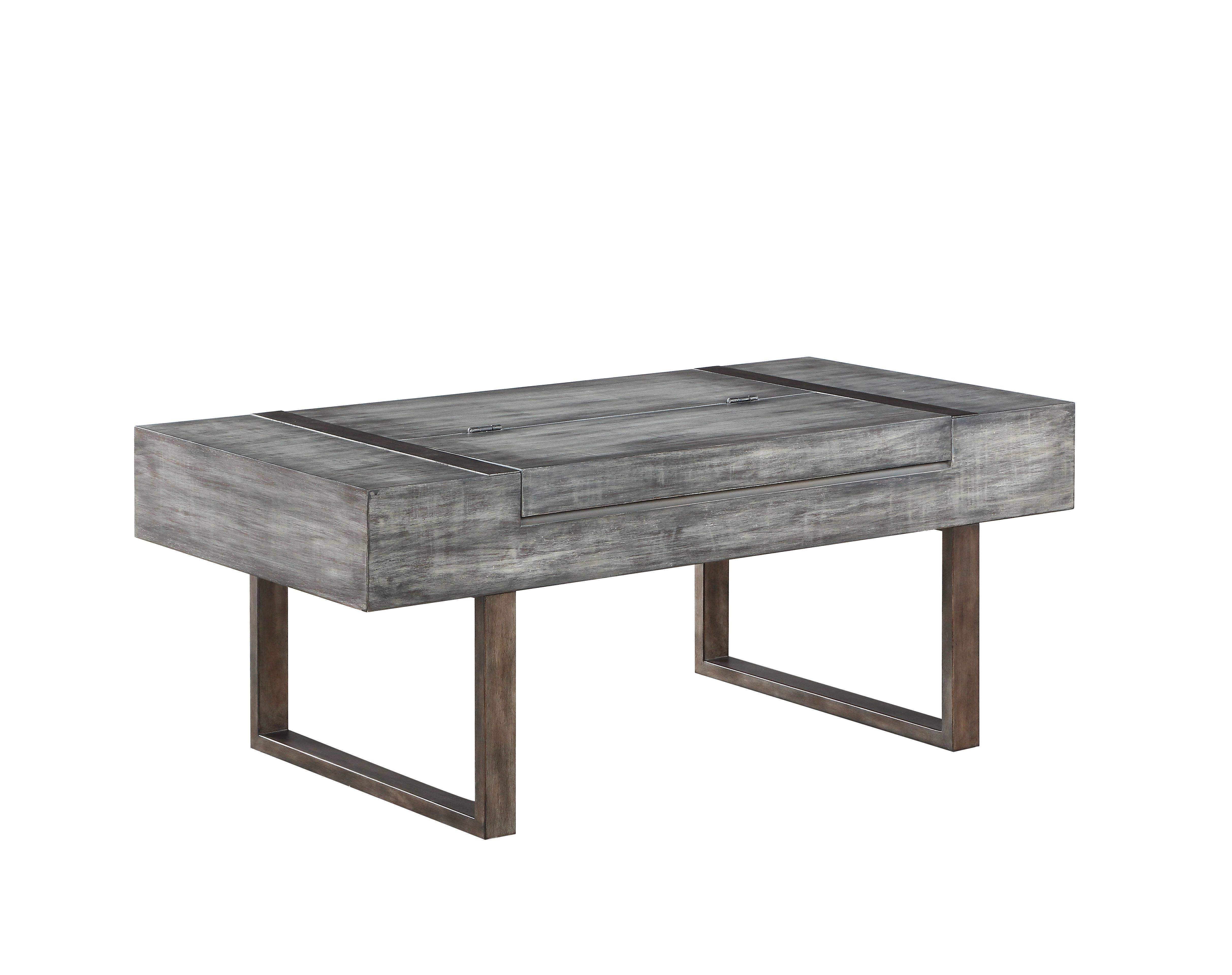 Acme Eduardo Coffee Table Gray Oak