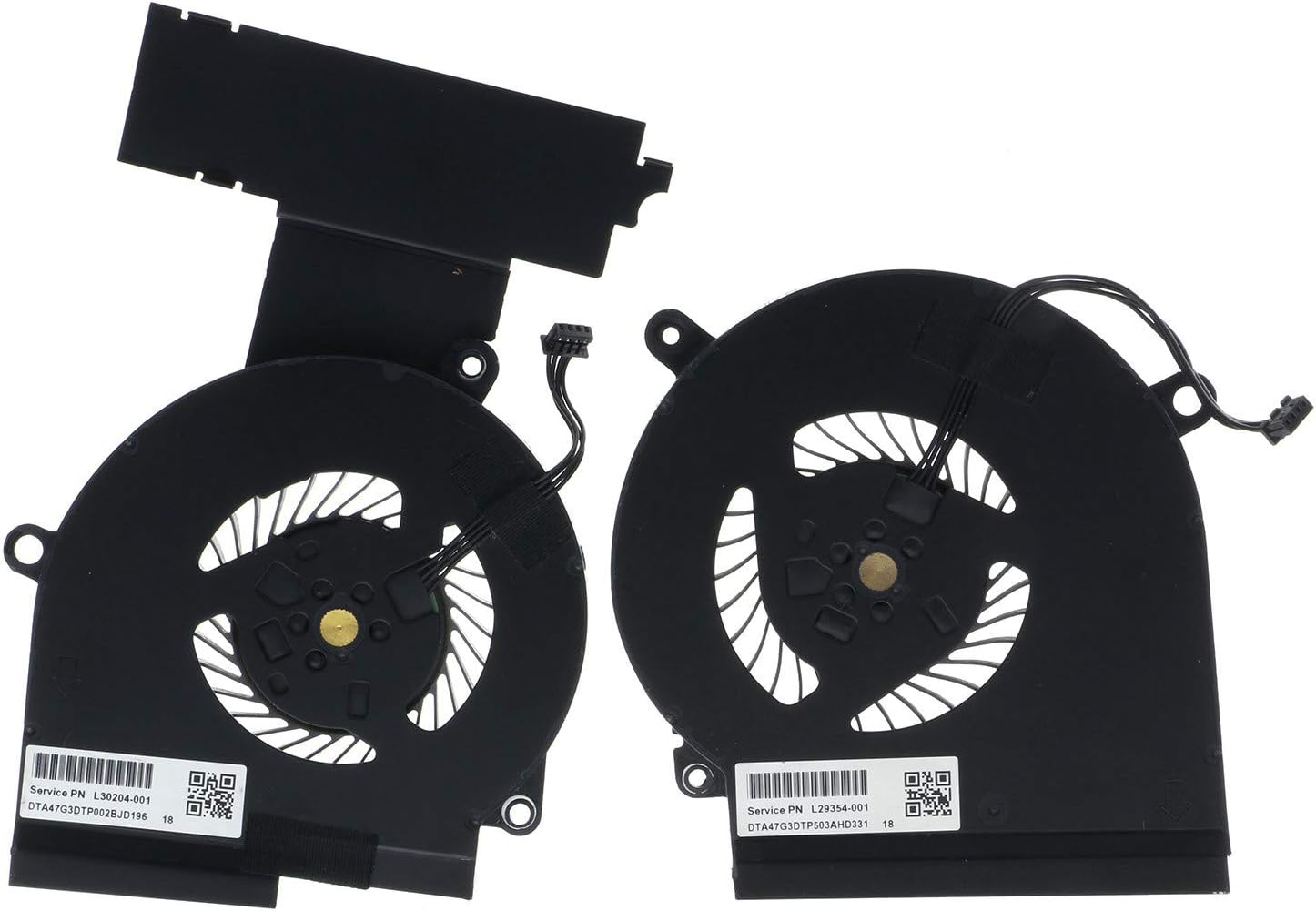 CPU+GPU Cooling Fan for HP OMEN 4 Pro PC 15-DC L30204-001 L29354-001 Pack of 2