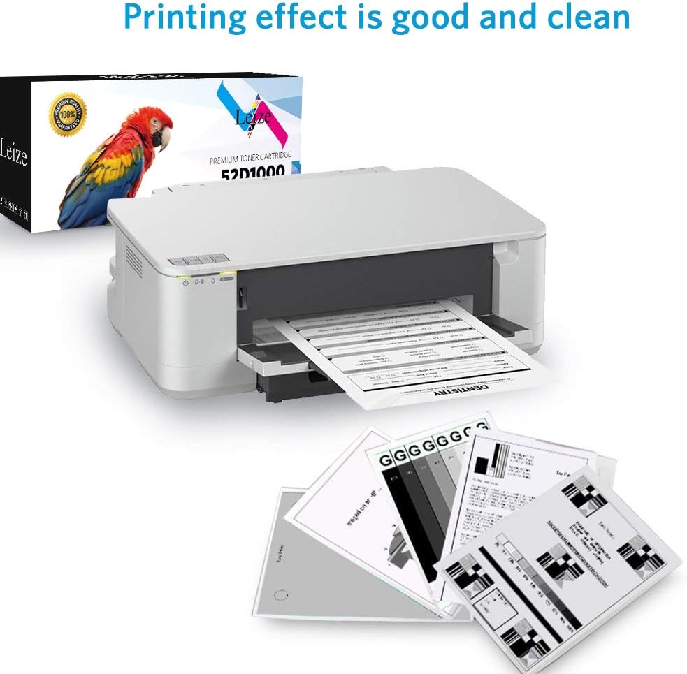 Leize Compatible Toner Cartridge Replacement for Lexmark 52D1000 521 High Yield use for MS810 MS811 MS812n MS812dn MS812de MS812dtn Black 1 Pack Pack of 2