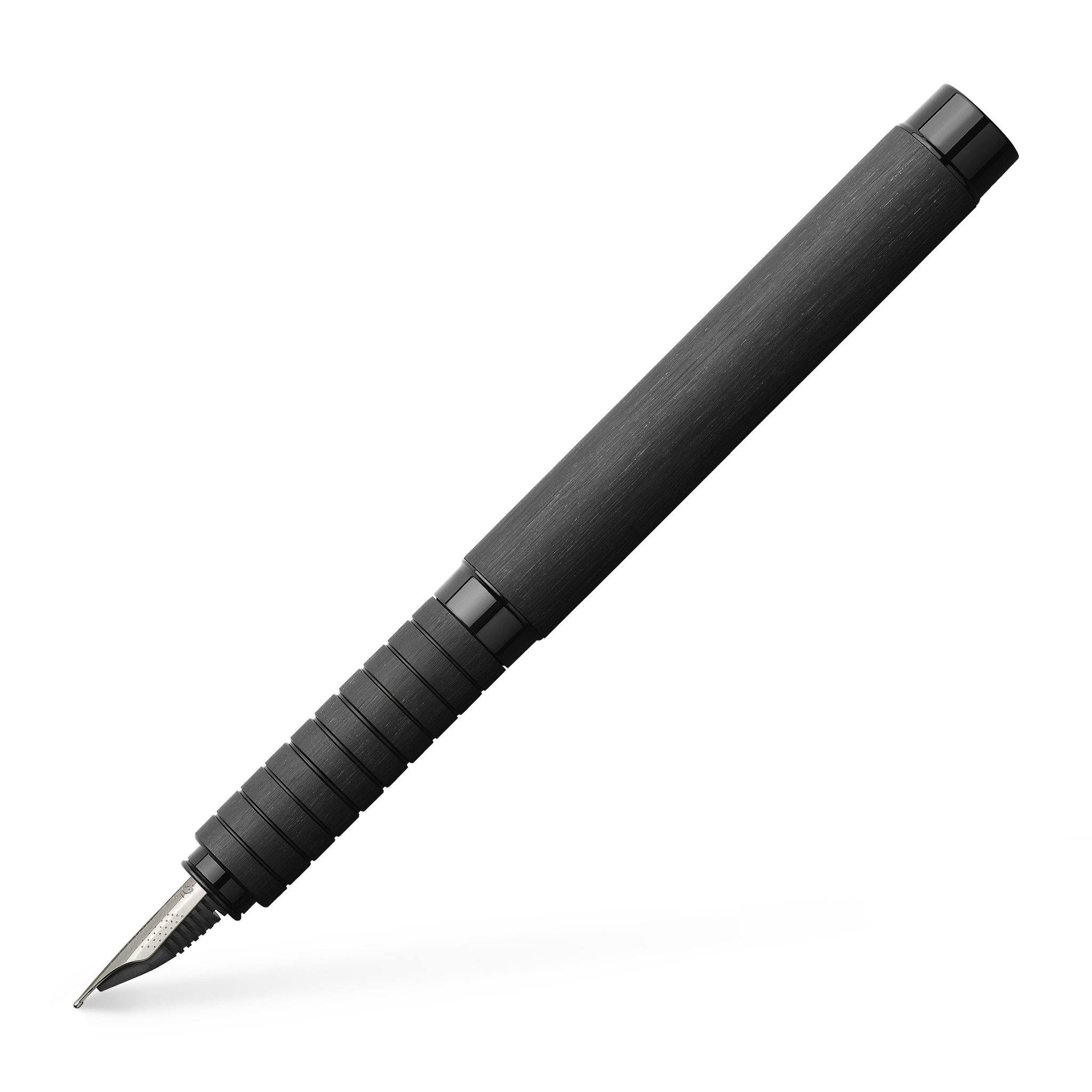 Faber Castell Essentio Fountain Pen - Aluminum Black - Fine