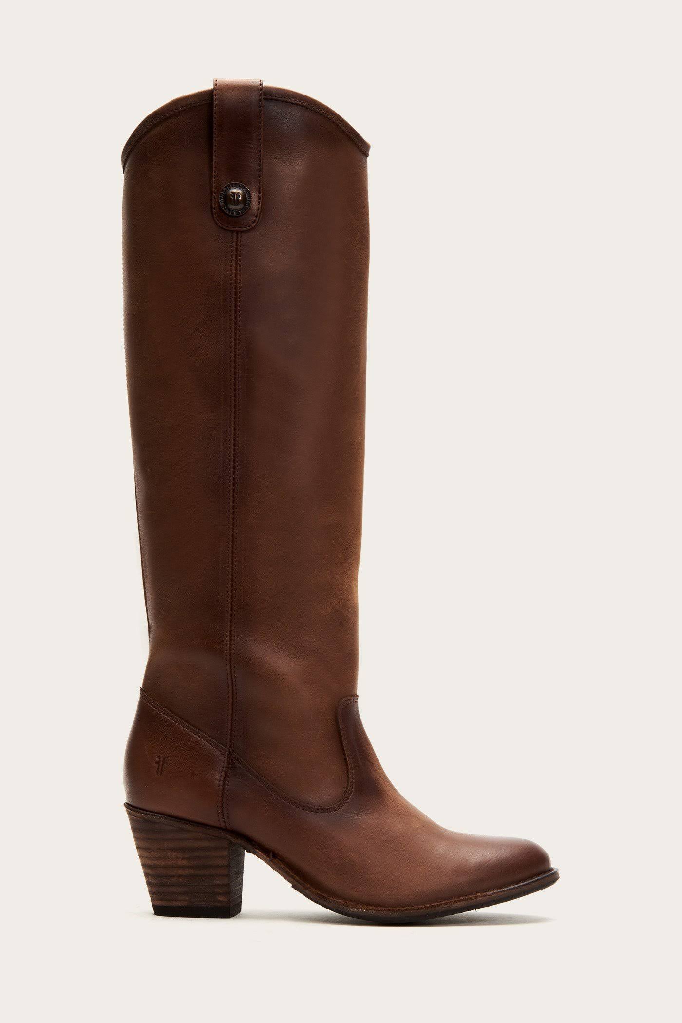 Frye | Jackie Button | 7.5 US | Dark Brown