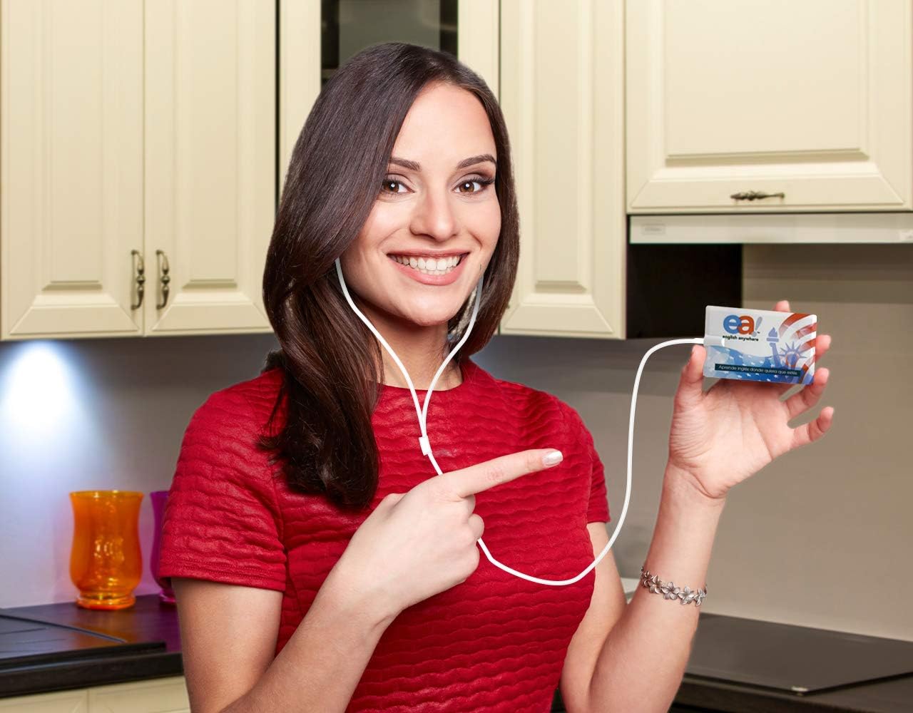 Curso de Ingles - Aprender Ingles Basico | English Course EA English Anywhere | Incluye Reproductor Mp3 Ultra Plano con 90 Lecciones en Audio | Spanish Edition. Pack of 2